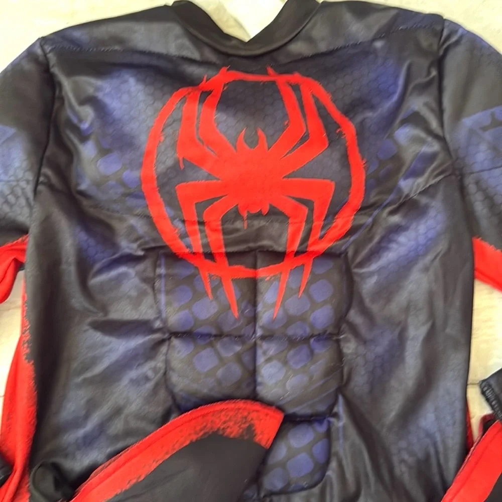 Spiderman Kid Costume Bodysuit Size 8 Medium Marvel Superhero Halloween Dress Up